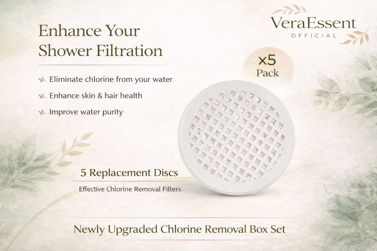VeraEssent VeraDrop Filtered Shower Head: The Secret to Radiant Skin & Silky Hair