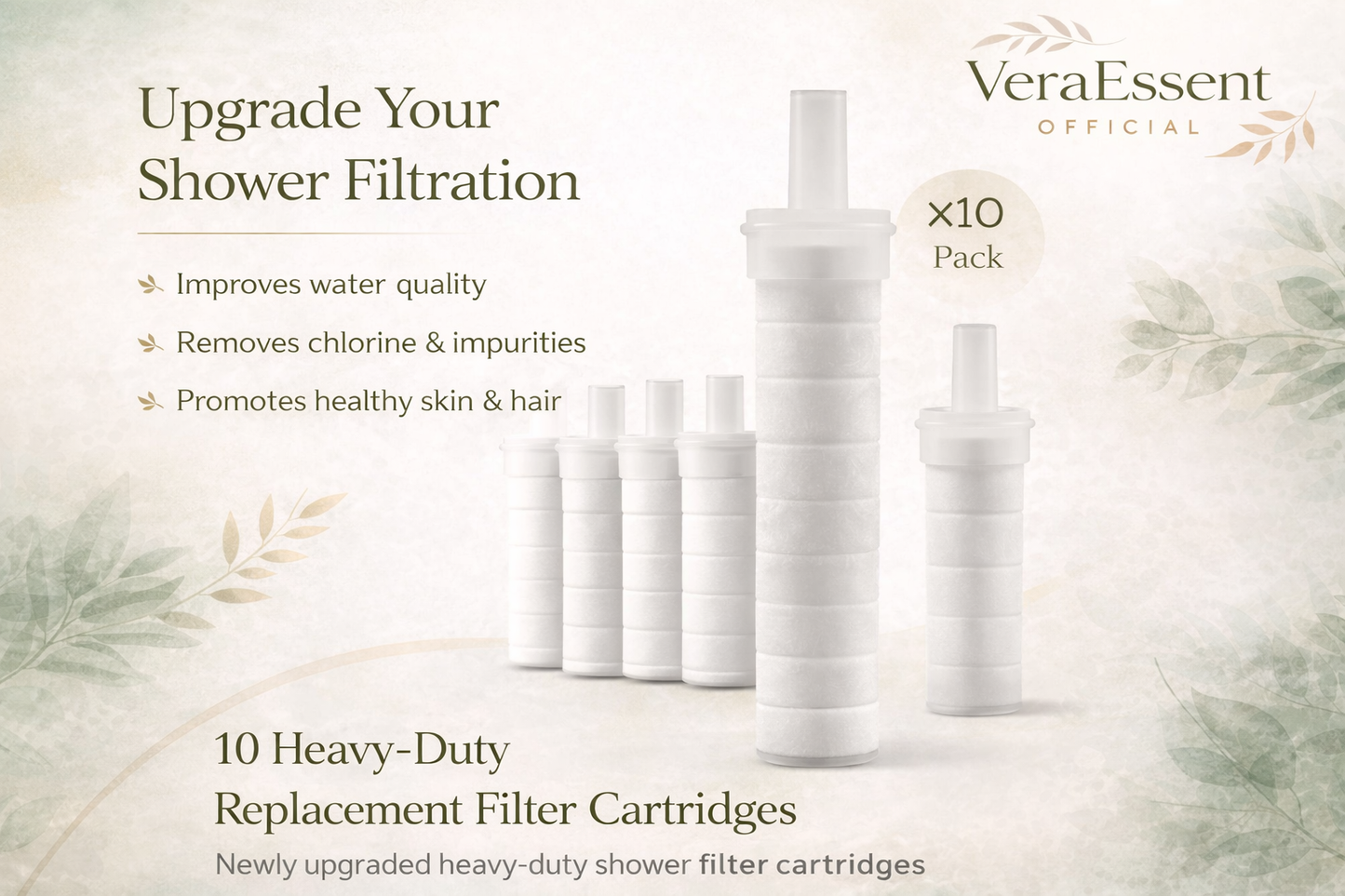 VeraEssent VeraDrop Filtered Shower Head: The Secret to Radiant Skin & Silky Hair