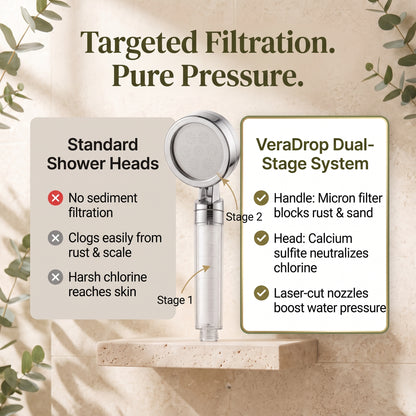 VeraEssent VeraDrop Handheld Filtered Shower Head